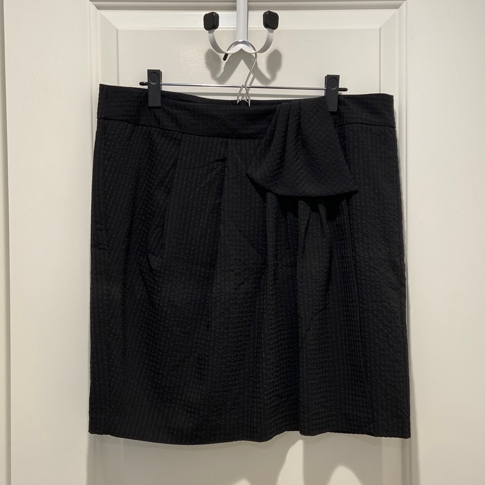 Pleated Gap Wrap Skirt